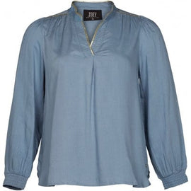 Zoey tøj Zoey - Macie bluse i blå - 203-4740